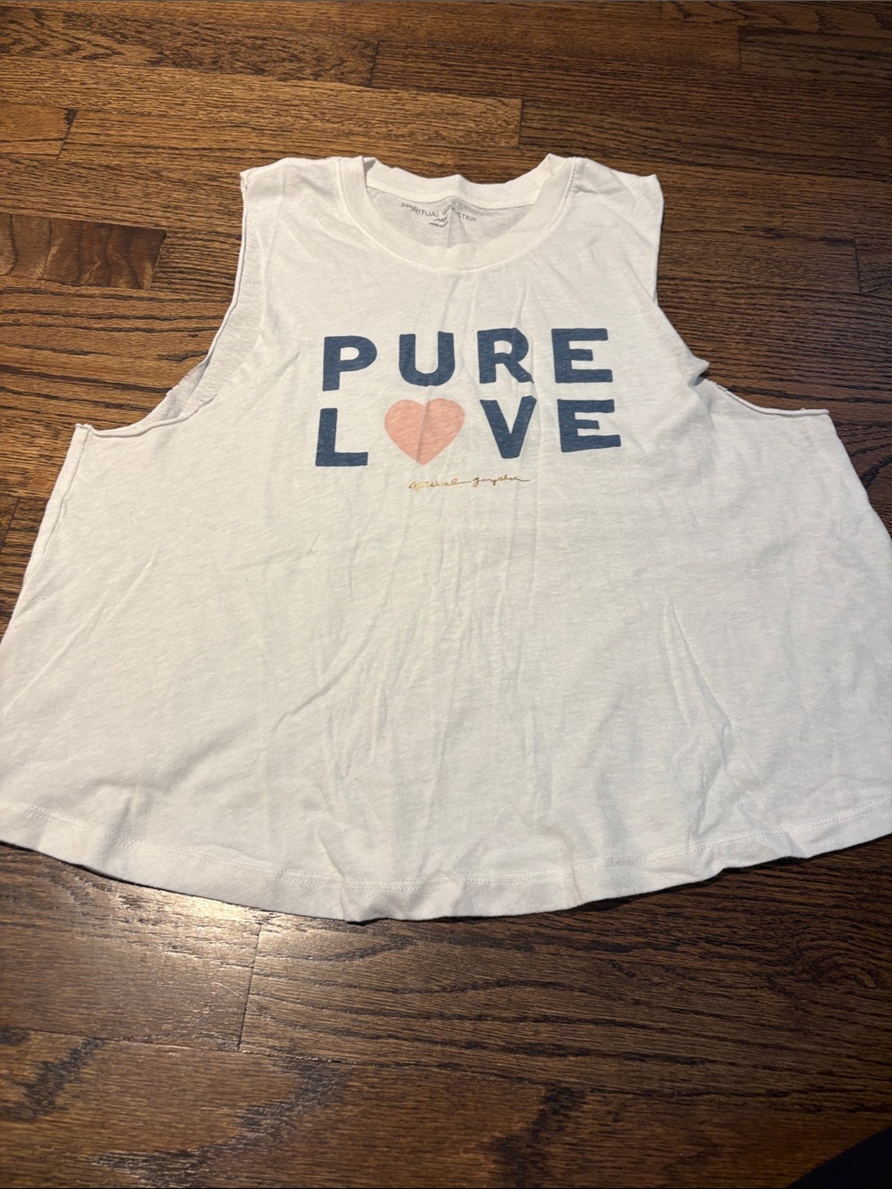Spiritual gangster Pure Love cropped tank